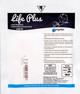 LUVA CIRURGICA ESTERIL LIFE PLUS LEMGRUBER