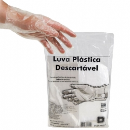 LUVA PLASTICA PCT 100UNIDS DESCARPACK   NAO ESTERIL