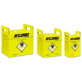 CAIXA COLETORA PERFUROCORTANTE PREMIUM 13 LITROS COM 5 UNIDADES DESCARBOX