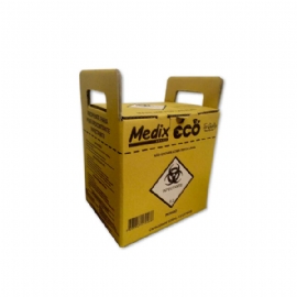 CAIXA COLETORA PARA PERFUROCORTANTE 13 LITROS COM 5 UNIDADES MEDIX