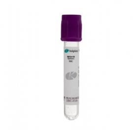 TUBO DE SANGUE 4ML A VACUO EDTA K3   EMBALAGEM COM 100 UNIDADES