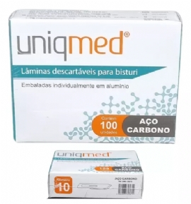 LAMINA N 11 BISTURI DESCARTAVEL UNIQMED