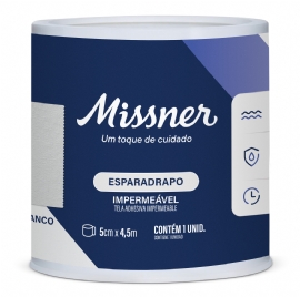 ESPARADRAPO IMPERMEAVEL BRANCO MISSNER 5CM X 4,5M