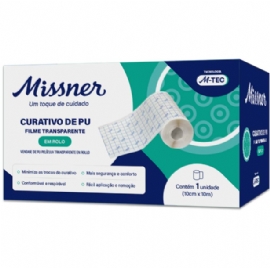 CURATIVO DE PU FILME TRANSPARENTE EM ROLO M TEC 10CMX10M