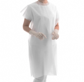 AVENTAL/CAMISOLA PARA PACIENTE BRANCA (PCT10 UNIDS) SKY