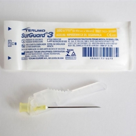 AGULHA TERUMO HIPODERMICA DE SEGURANCA CX C/ 100 UNIDS