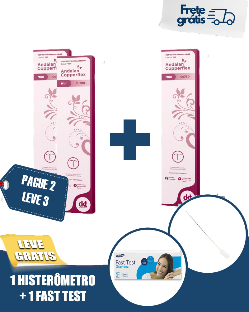 PAGUE 2 E LEVE 3 DIU ANDALAN COPPERFLEX CU380 MINI