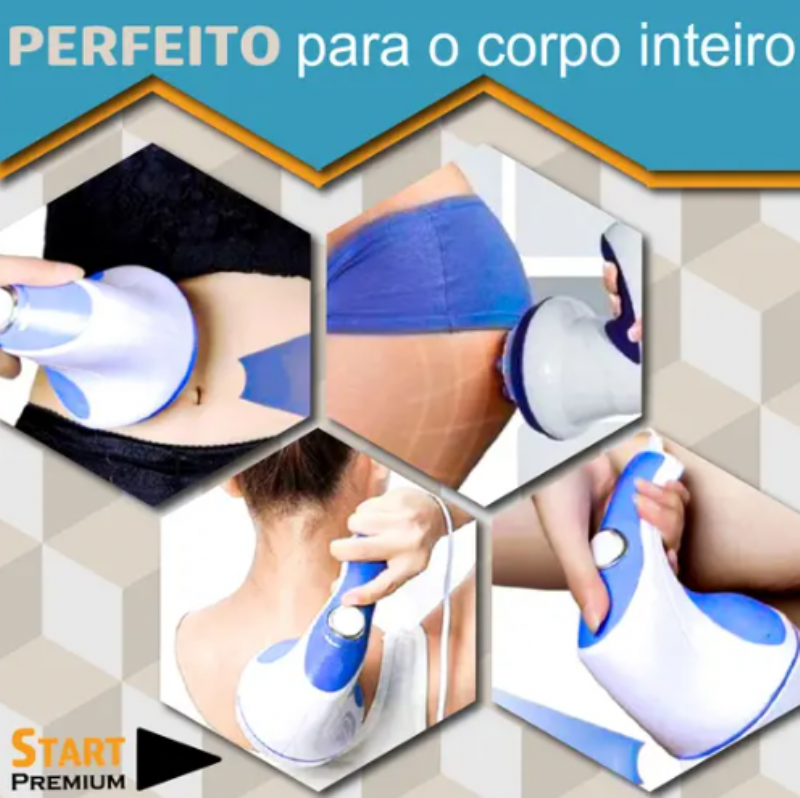 APARELHO MASSAGEADOR MUSCULAR ORBITAL 360 DELLAMED 127V -  LINHA PREMIUM