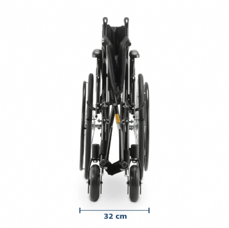 CADEIRA DE RODAS DOBRAVEL D500 - SUPORTE 180KG - DELLAMED