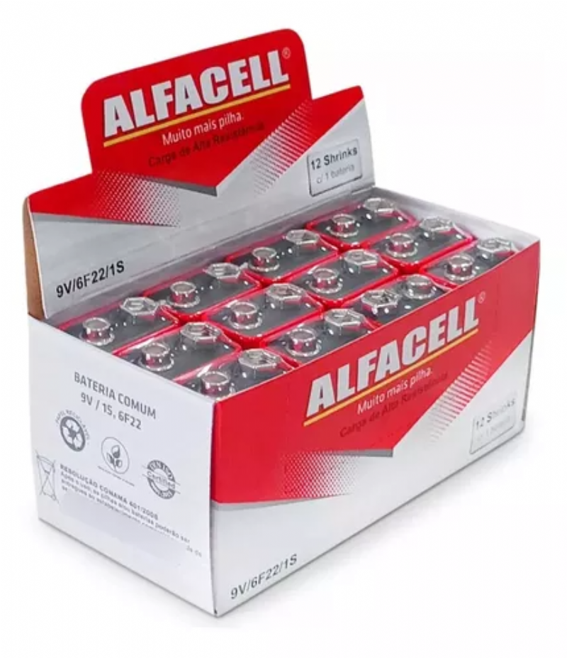 BATERIA 9V, 1 UND - ALFACELL
