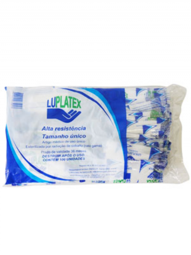 LUVA PLSTICA ESTRIL LUPLATEX